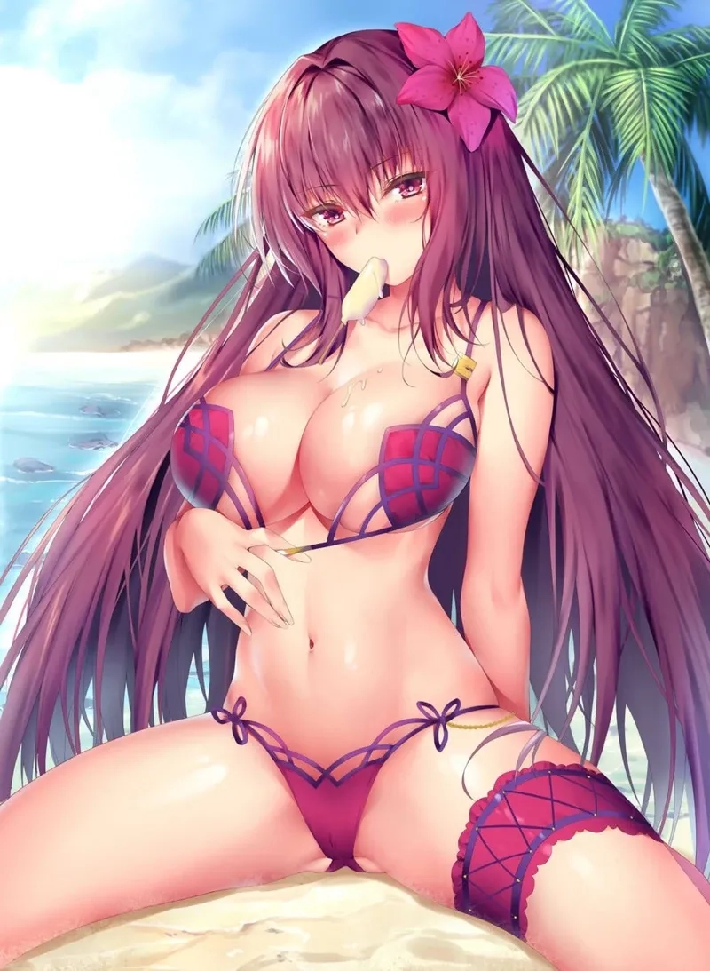 Ảnh anime girl dễ thương và ngầu cầm kiếm đầy mạnh mẽ