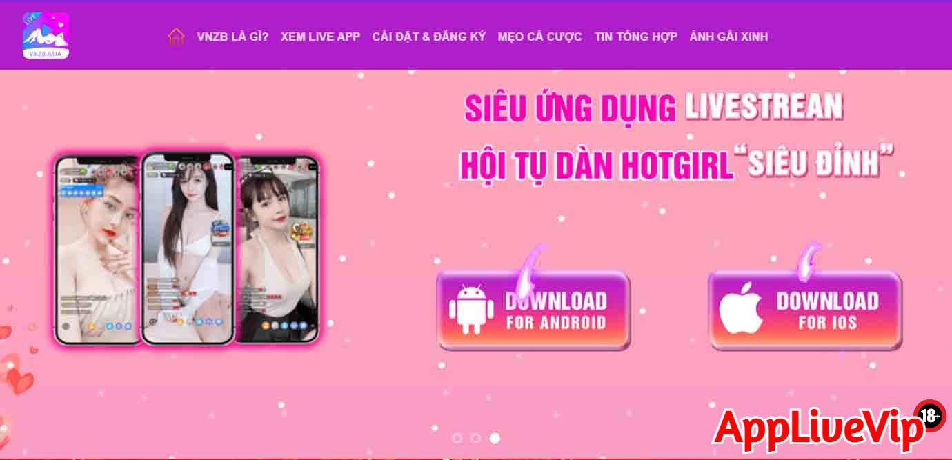 Tải app live 18+ VNZB
