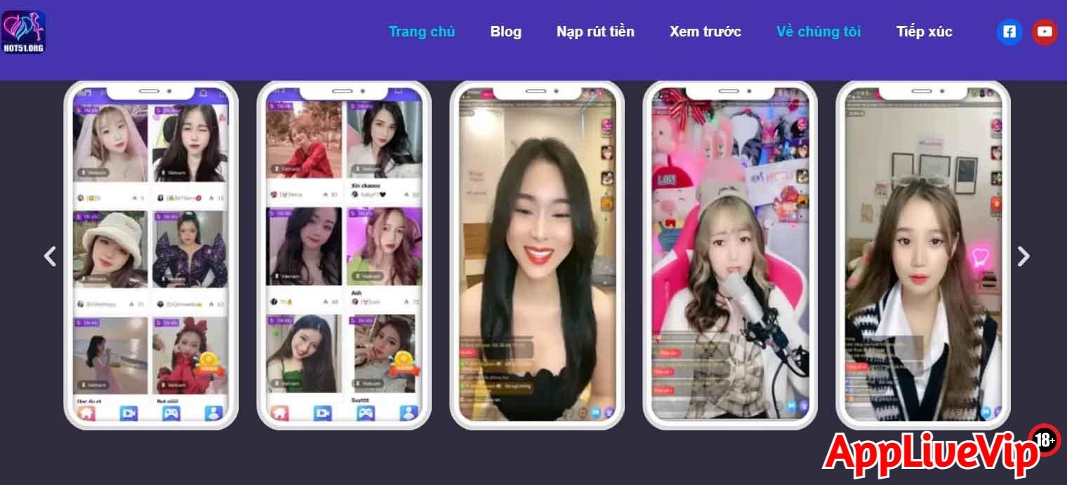 Ứng dụng live sexy HOT51 uy tín